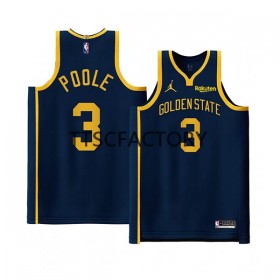 Dres Golden State Warriors Jordan Poole 3 Jordan 2022-23 Statement Edition Navy Swingman - Muške